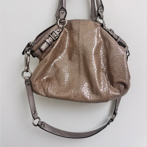 Coach Metallic Tan Leather Hobo Bag - Picture 6 of 16
